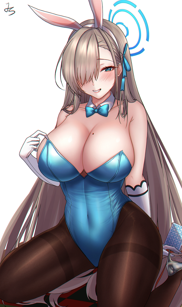 This is a pixiv picture whose title is バニーアスナ.