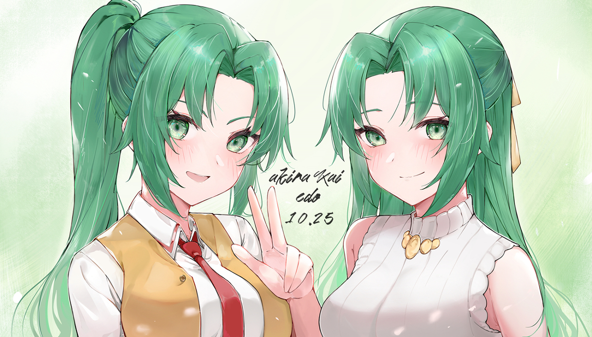 This is a pixiv picture whose title is 魅音 & 詩音.
