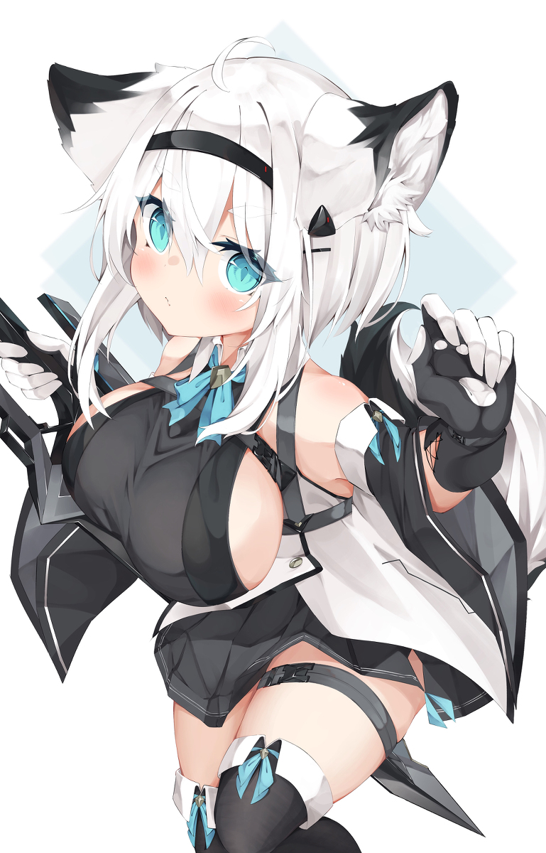 This is a pixiv picture whose title is kemo🐾.