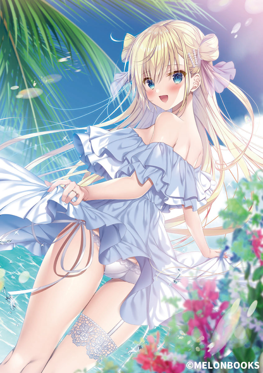 This is a pixiv picture whose title is 常夏ハネムーン.