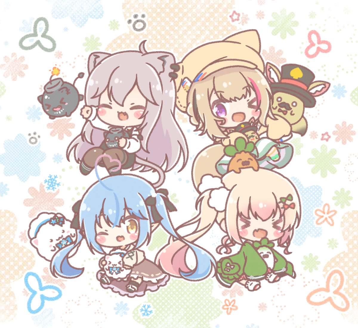 This is a pixiv picture whose title is 新衣装ねぽらぼ🍀.