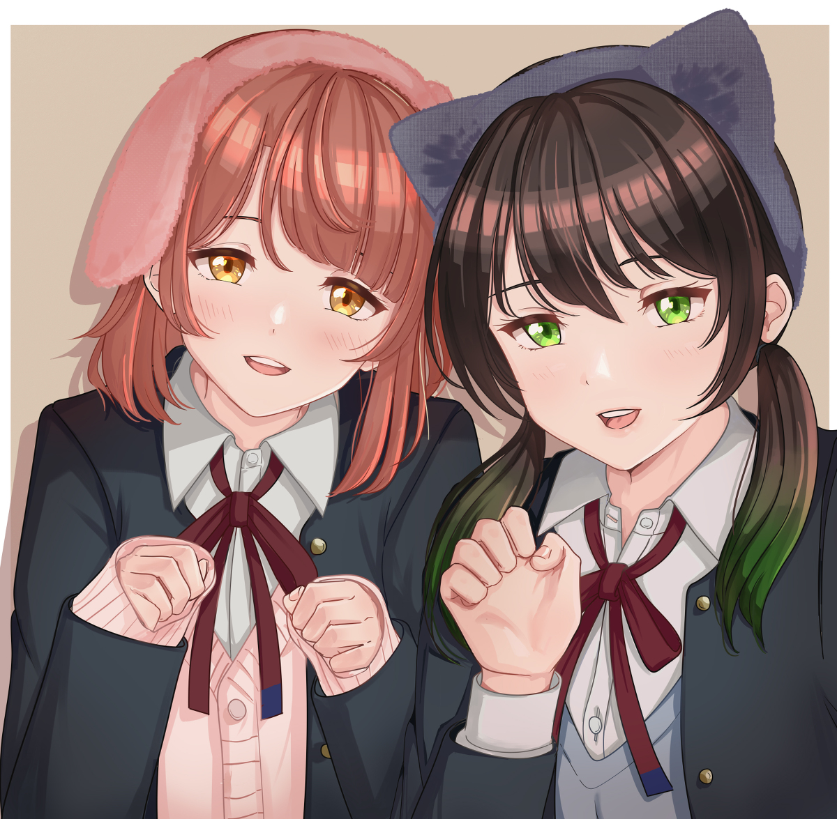 This is a pixiv picture whose title is 步侑贴贴.