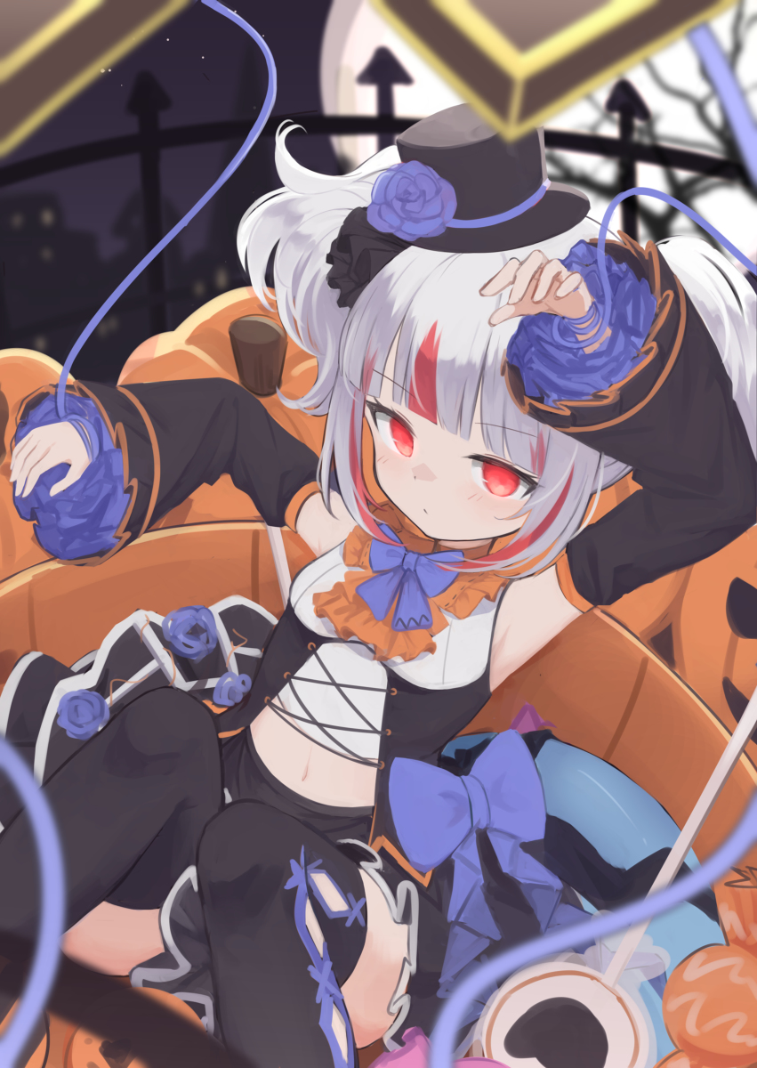 This is a pixiv picture whose title is halloween gura.