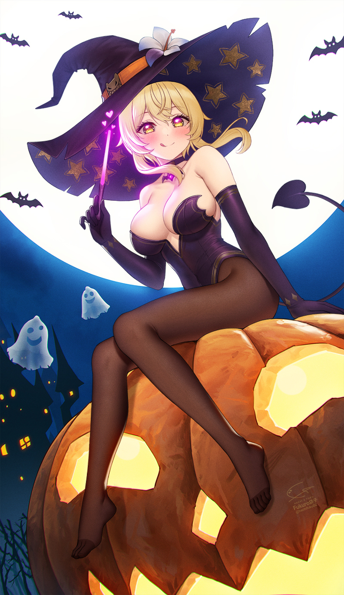 This is a pixiv picture whose title is Halloween.