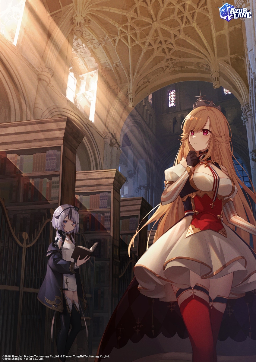 This is a pixiv picture whose title is 【アズールレーン】リシュリュー＆ベアルン.