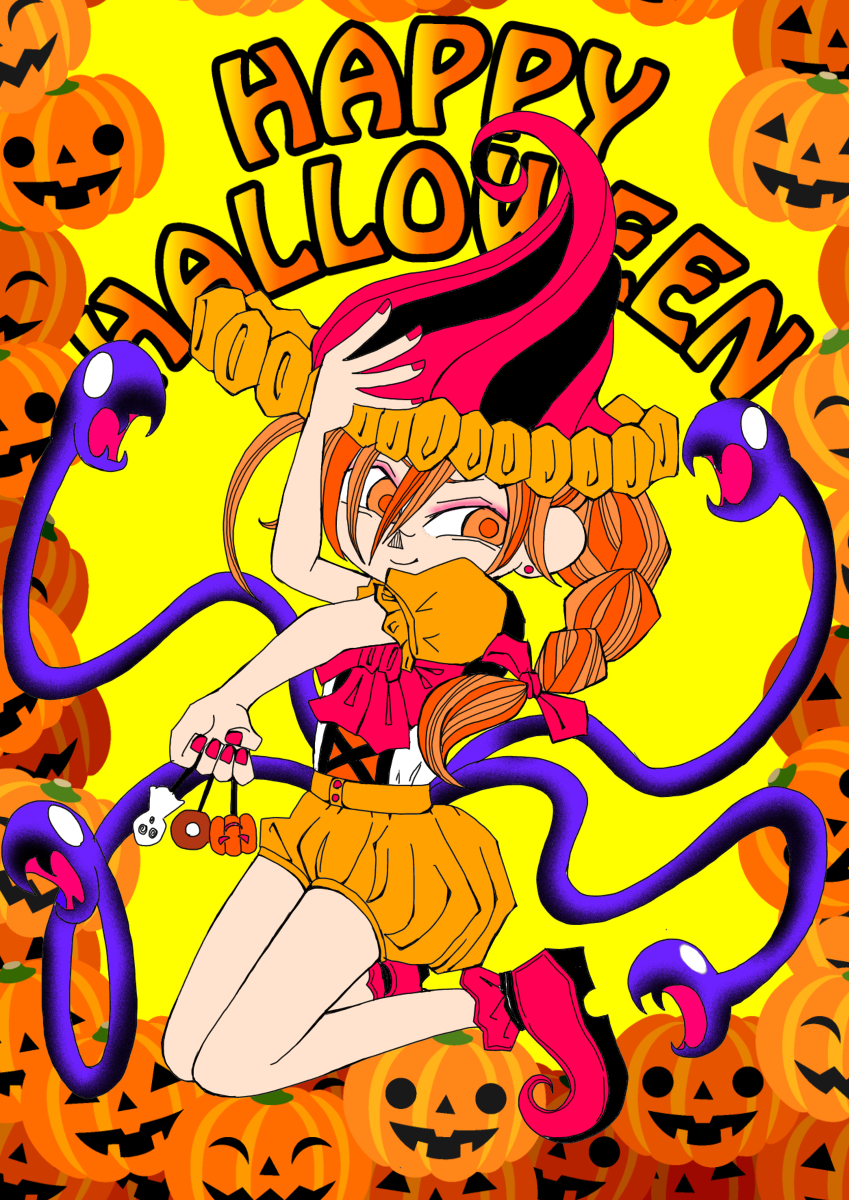 This is a pixiv picture whose title is ハロウィンミエル.