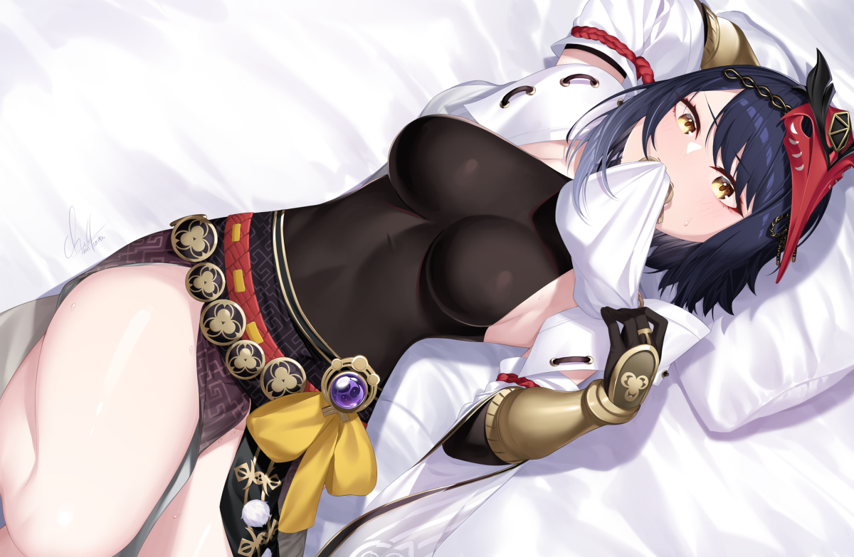 This is a pixiv picture whose title is 九条裟羅.