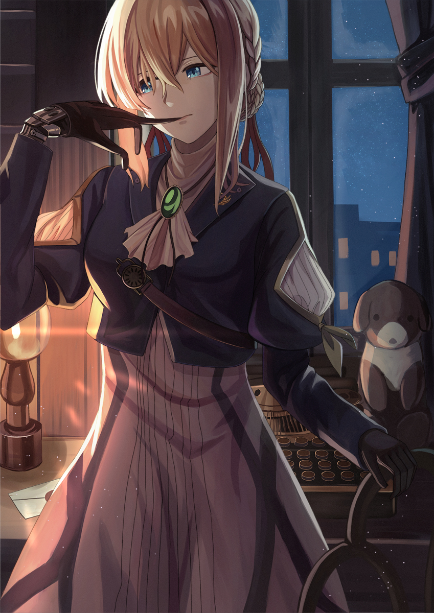 This is a pixiv picture whose title is ヴァイオレット・エヴァ―ガーデン.
