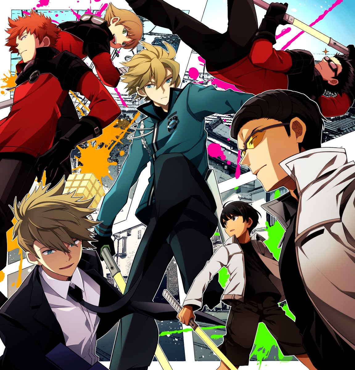 This is a pixiv picture whose title is 【ワートリ】ROUND8ヒュース包囲網.