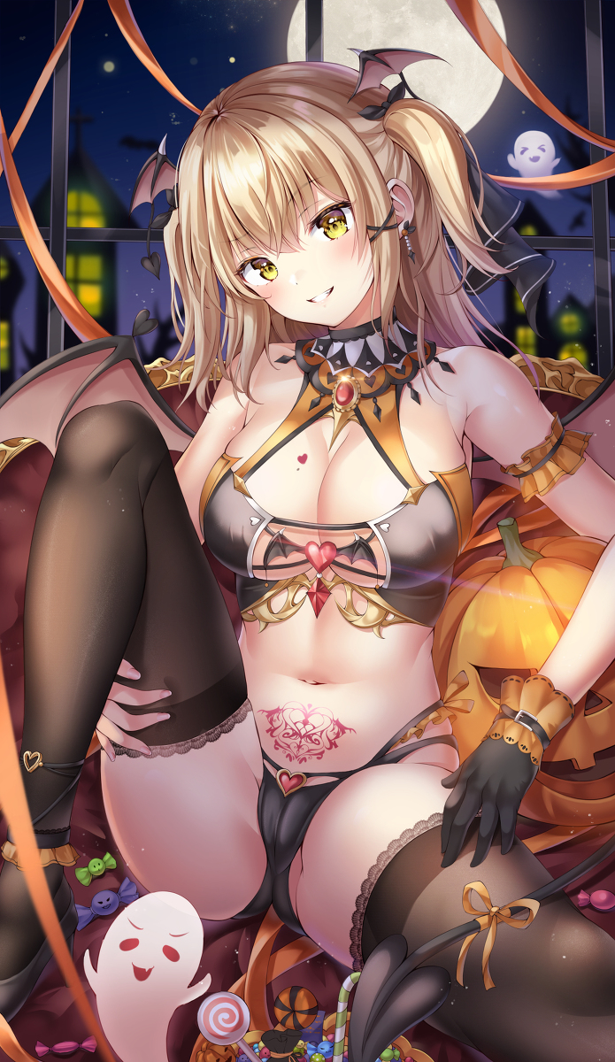 This is a pixiv picture whose title is ハロウィンサキュバス.