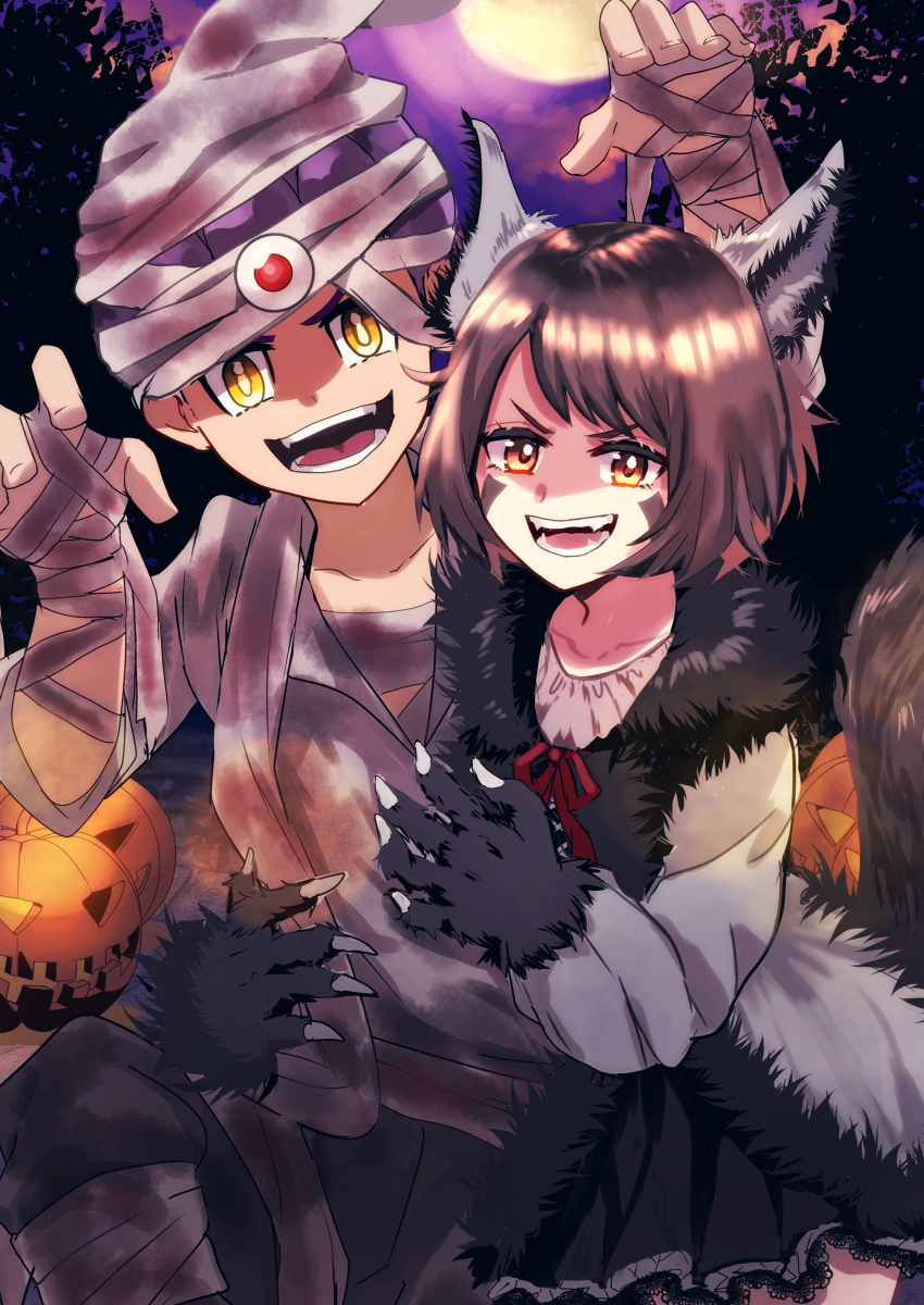 This is a pixiv picture whose title is ユウホプでハロウィン.