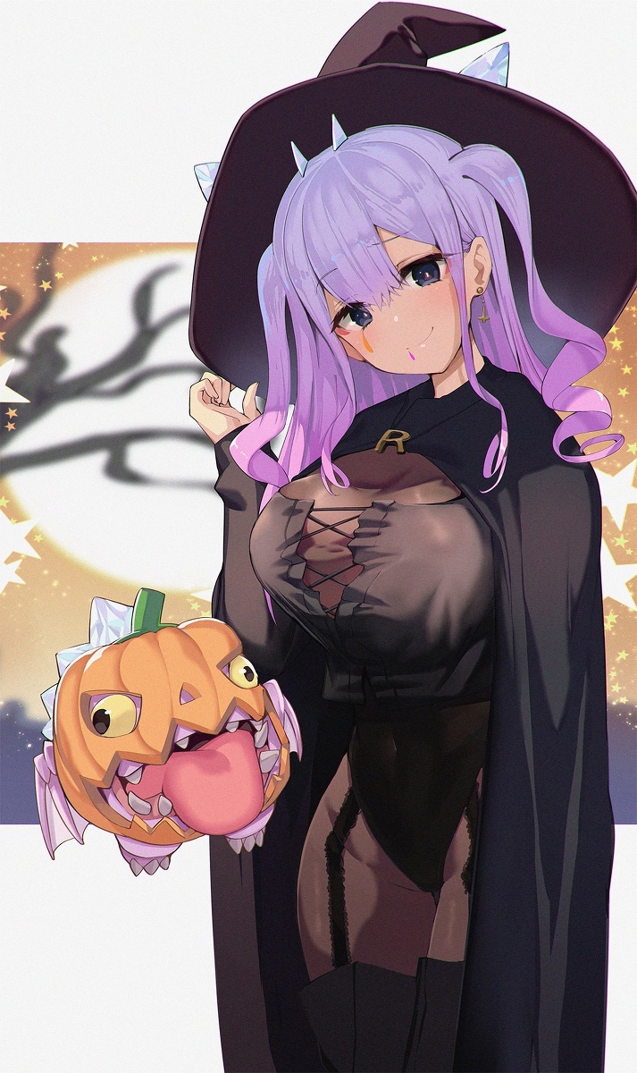 This is a pixiv picture whose title is ハロウィン配信　最恐ホラーゲームするみたいです.