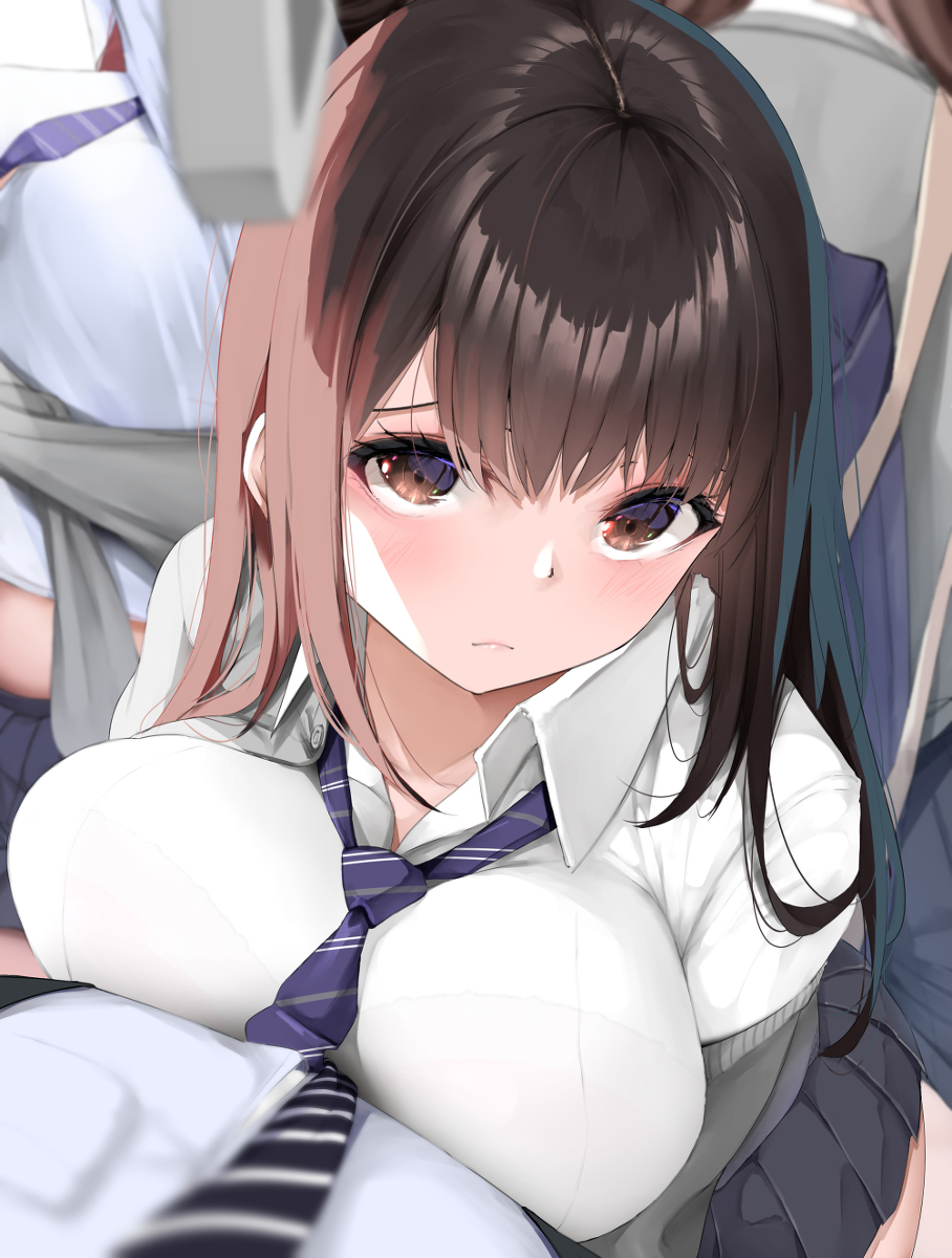 This is a pixiv picture whose title is あの…この時間からここ女性専用車両なんですけど….