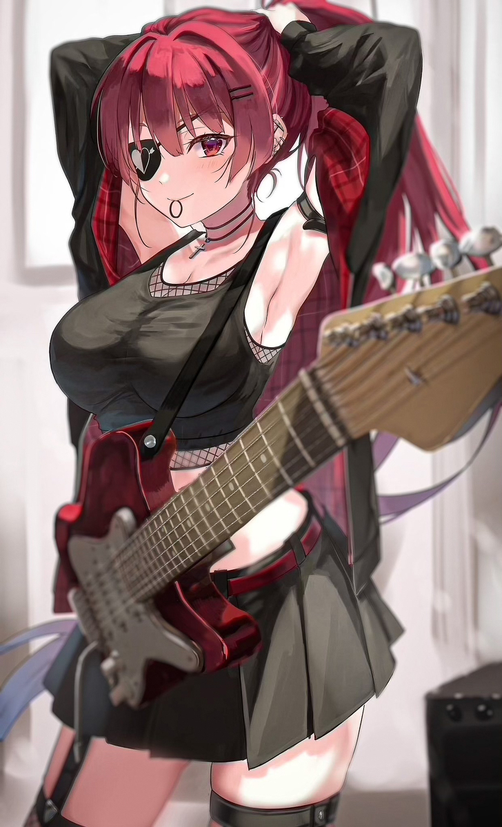 This is a pixiv picture whose title is 🎸.