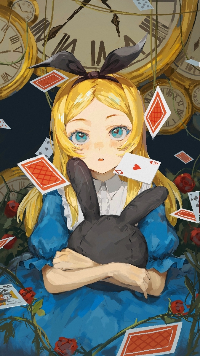 This is a pixiv picture whose title is Alice in wonderland.