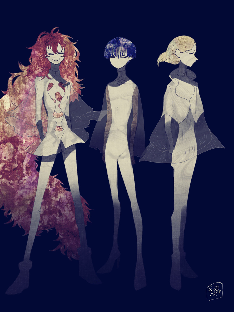 This is a pixiv picture whose title is 宝石の国.