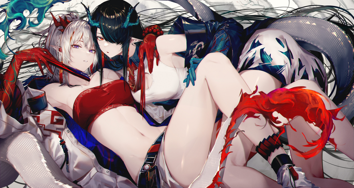This is a pixiv picture whose title is 姉妹.