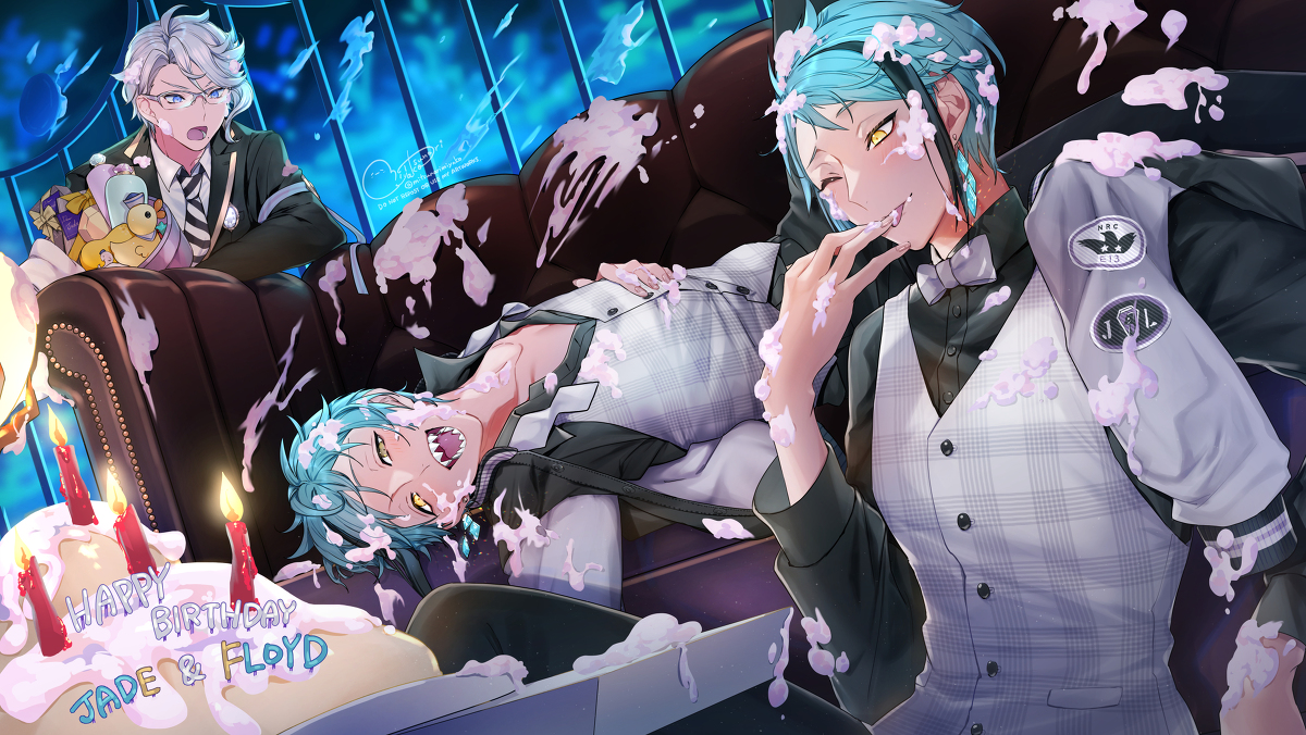 This is a pixiv picture whose title is HAPPY BIRTHDAY🐬🦈🎂🎉✨✨.