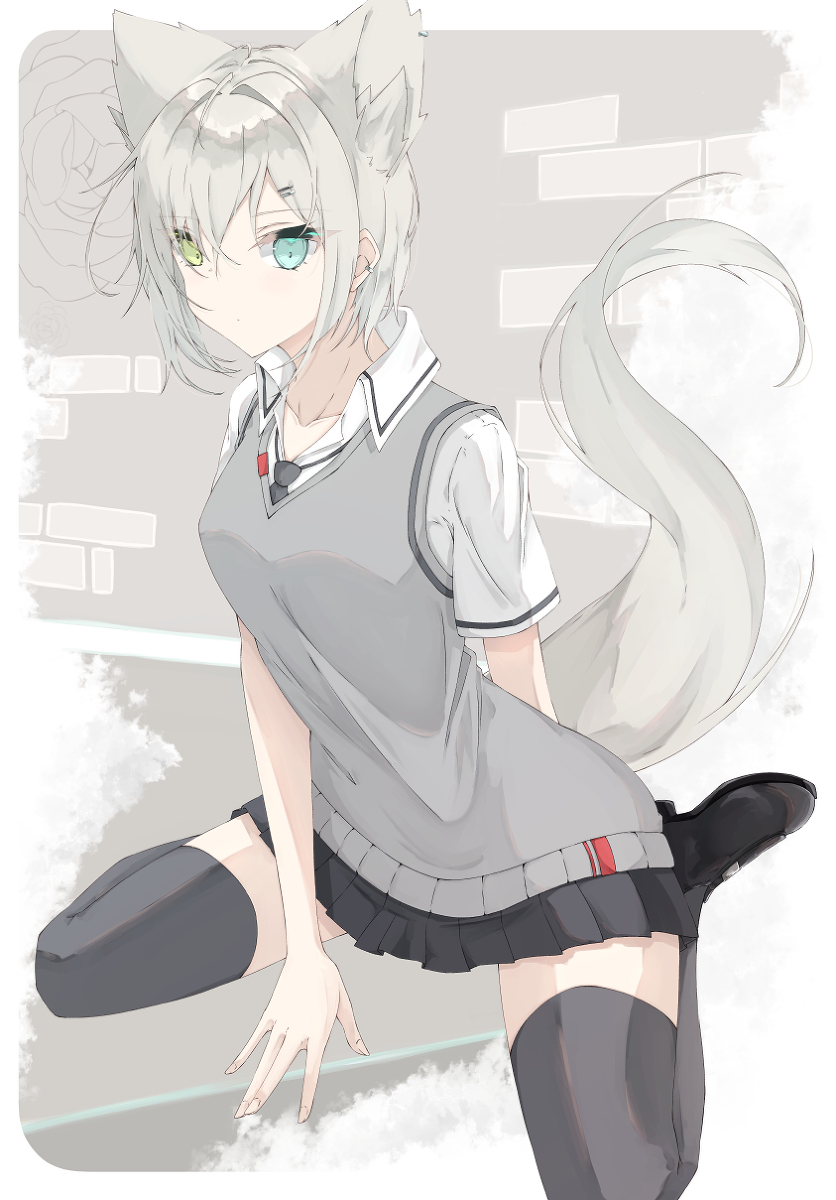 This is a pixiv picture whose title is JK.