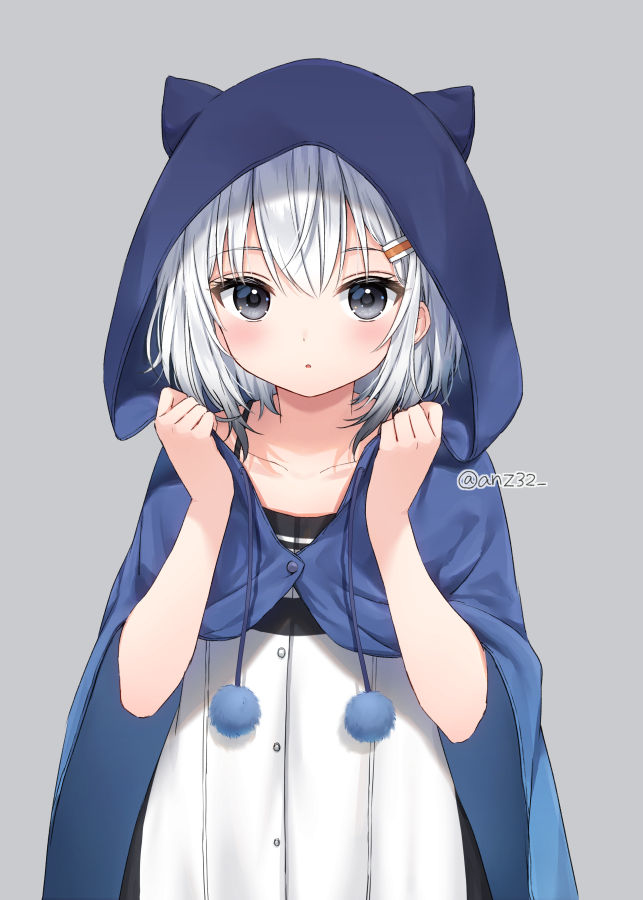 This is a pixiv picture whose title is 白髪ちゃん.