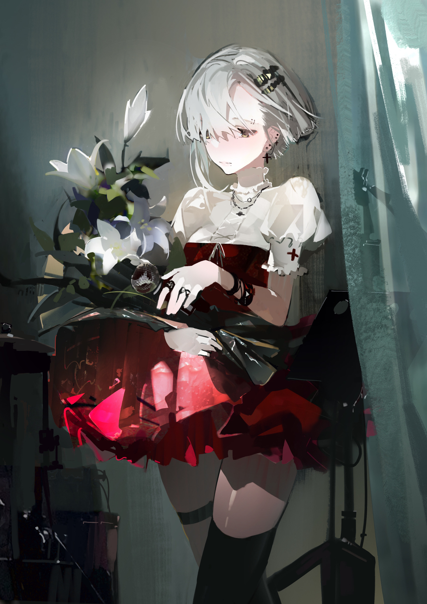 This is a pixiv picture whose title is 地下live house的女歌手 ​​​.