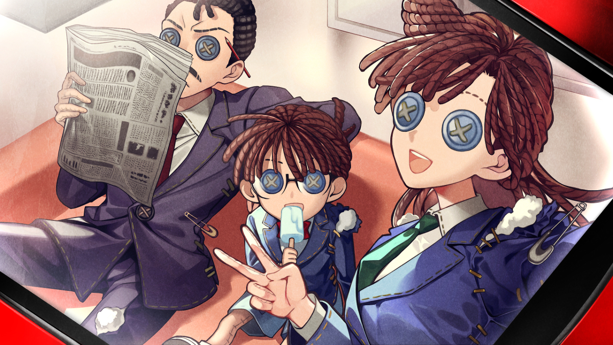 This is a pixiv picture whose title is 【Ⅰ】『第五人格』×『名探偵コナン』.