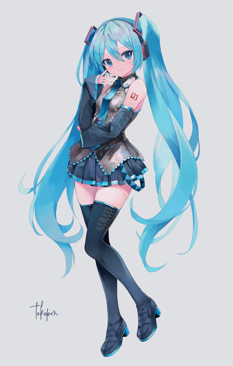 This is a pixiv picture whose title is miku.