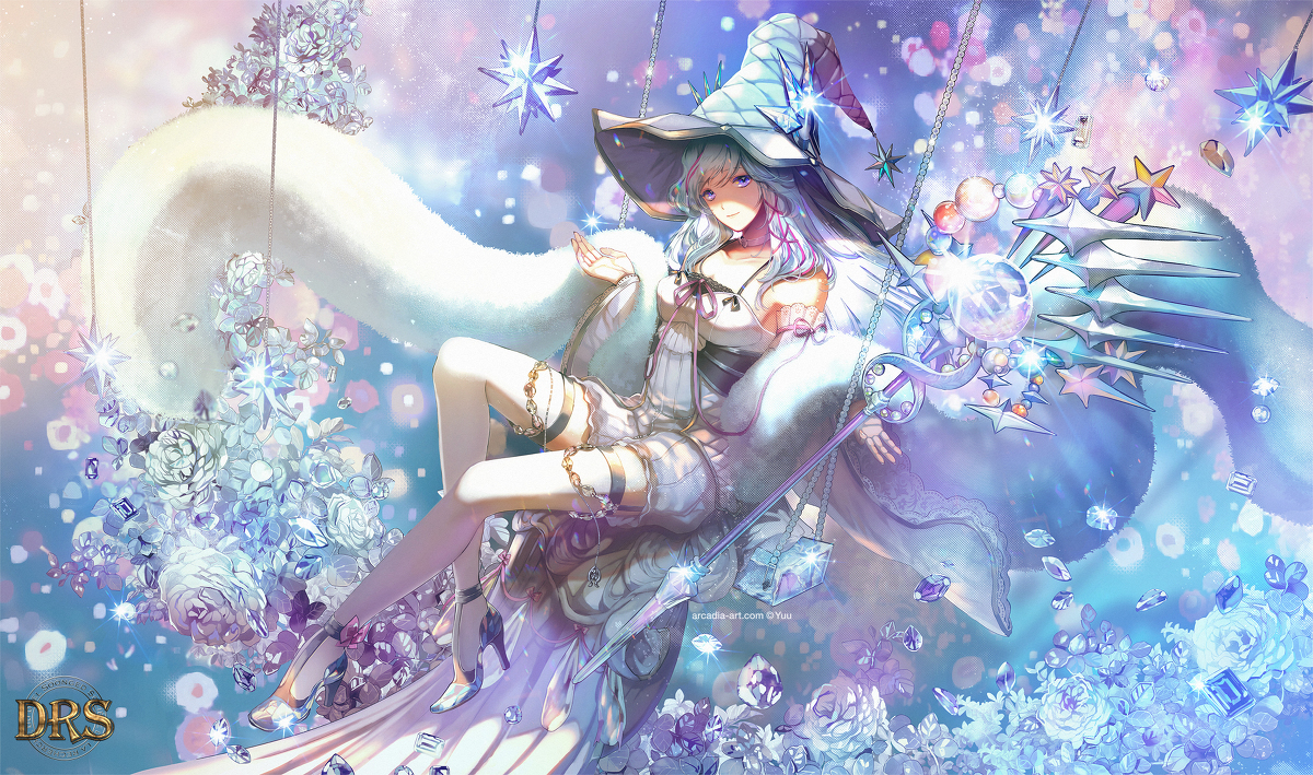 This is a pixiv picture whose title is 結晶の花.
