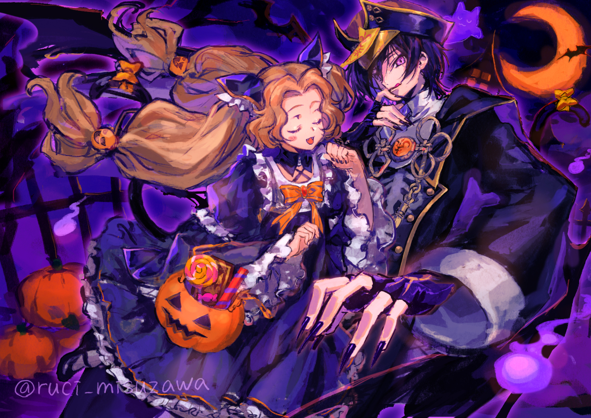 This is a pixiv picture whose title is 🎃.