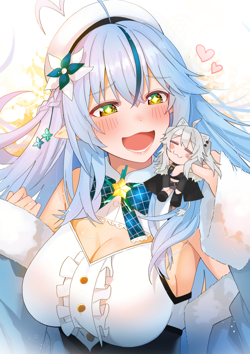 This is a pixiv picture whose title is ちびししろんといっしょ♪.