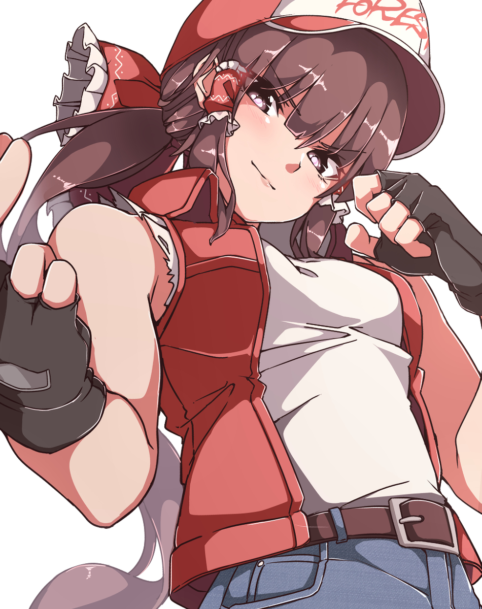 This is a pixiv picture whose title is 霊夢さん×テリー兄貴.