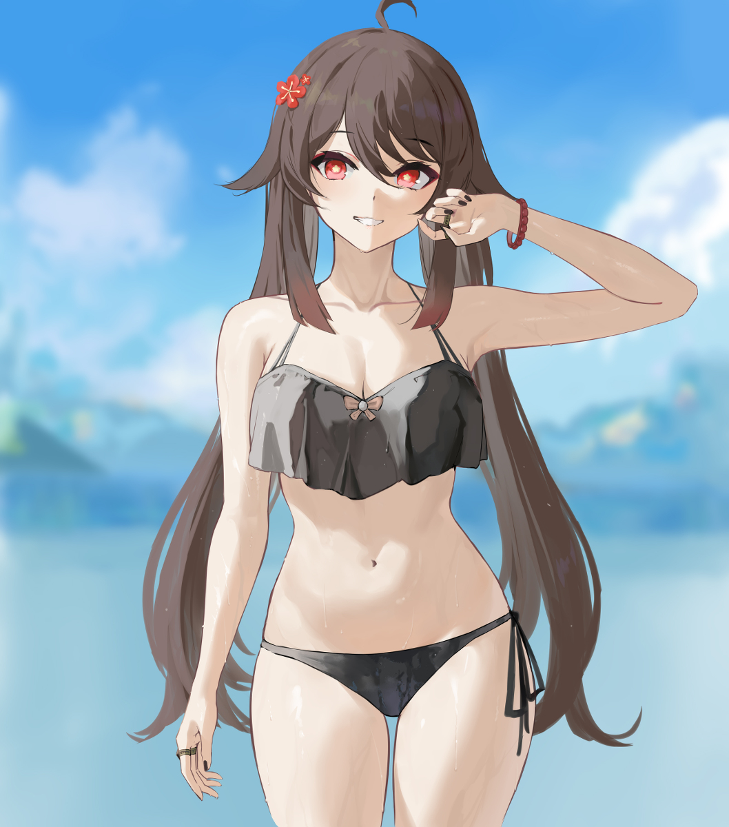 This is a pixiv picture whose title is hutao.