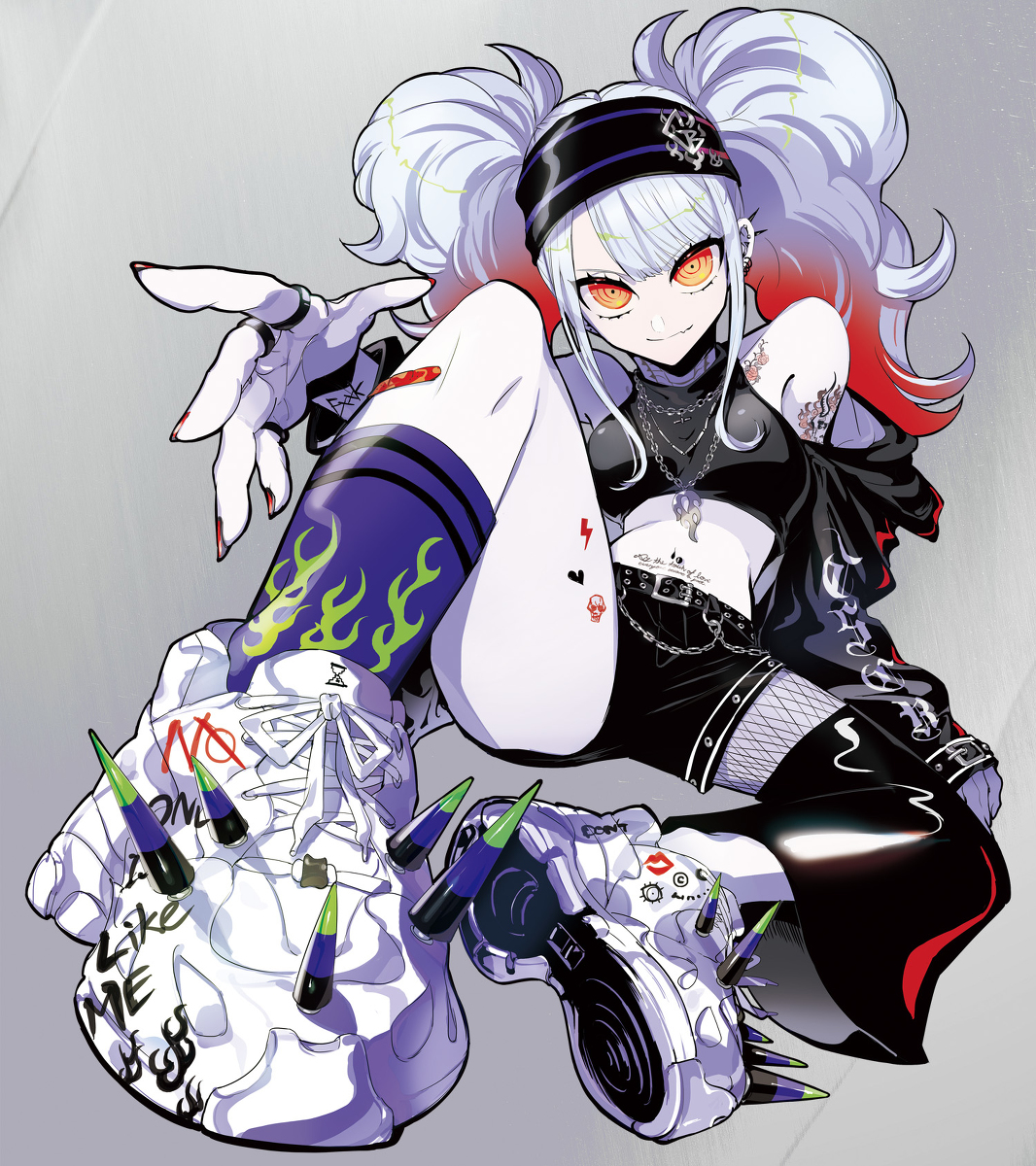 This is a pixiv picture whose title is FIRE GIRL.