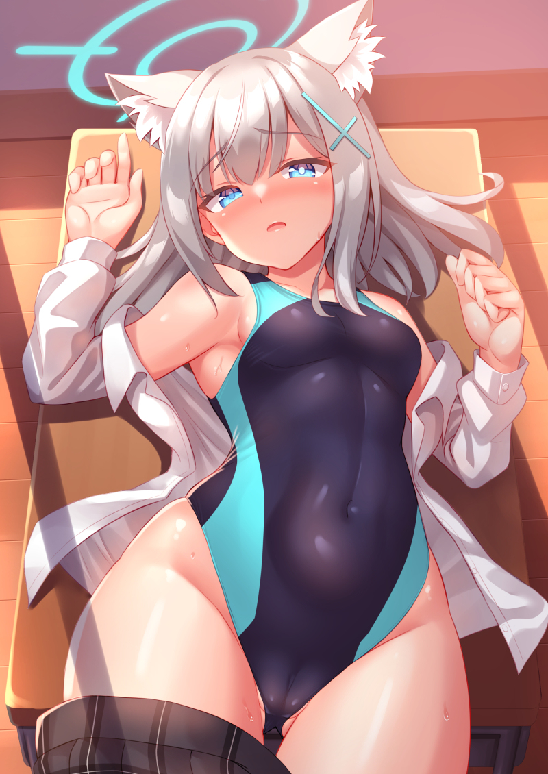 This is a pixiv picture whose title is ブルアカ　シロコ.