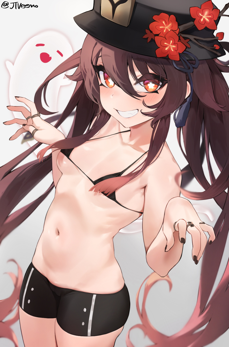 This is a pixiv picture whose title is Hu tao.