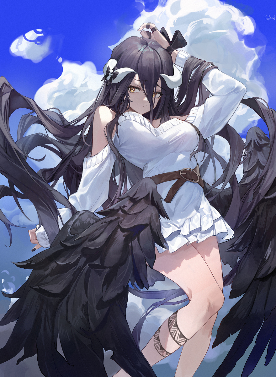 This is a pixiv picture whose title is アルベド.