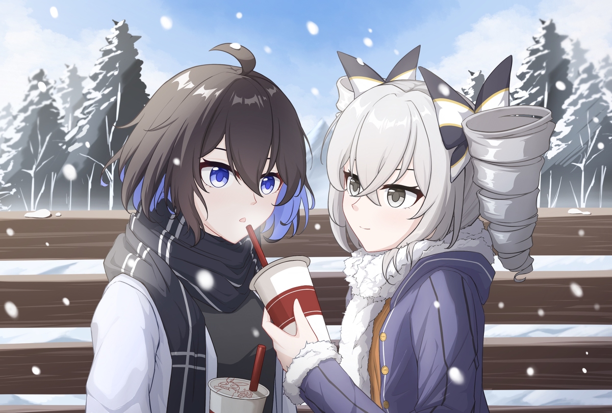 This is a pixiv picture whose title is 冬天的温度.
