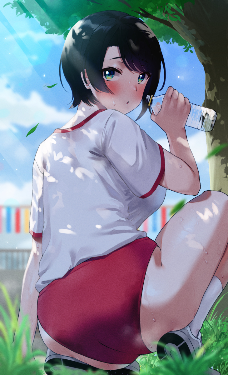 This is a pixiv picture whose title is 休憩sbr.