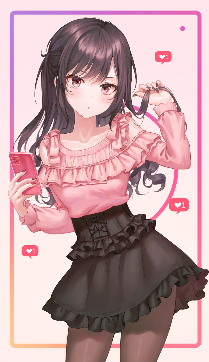 This is a pixiv picture whose title is ♡.