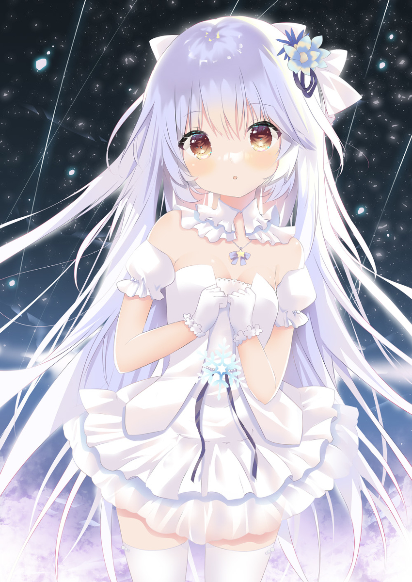 This is a pixiv picture whose title is 冬の精霊.