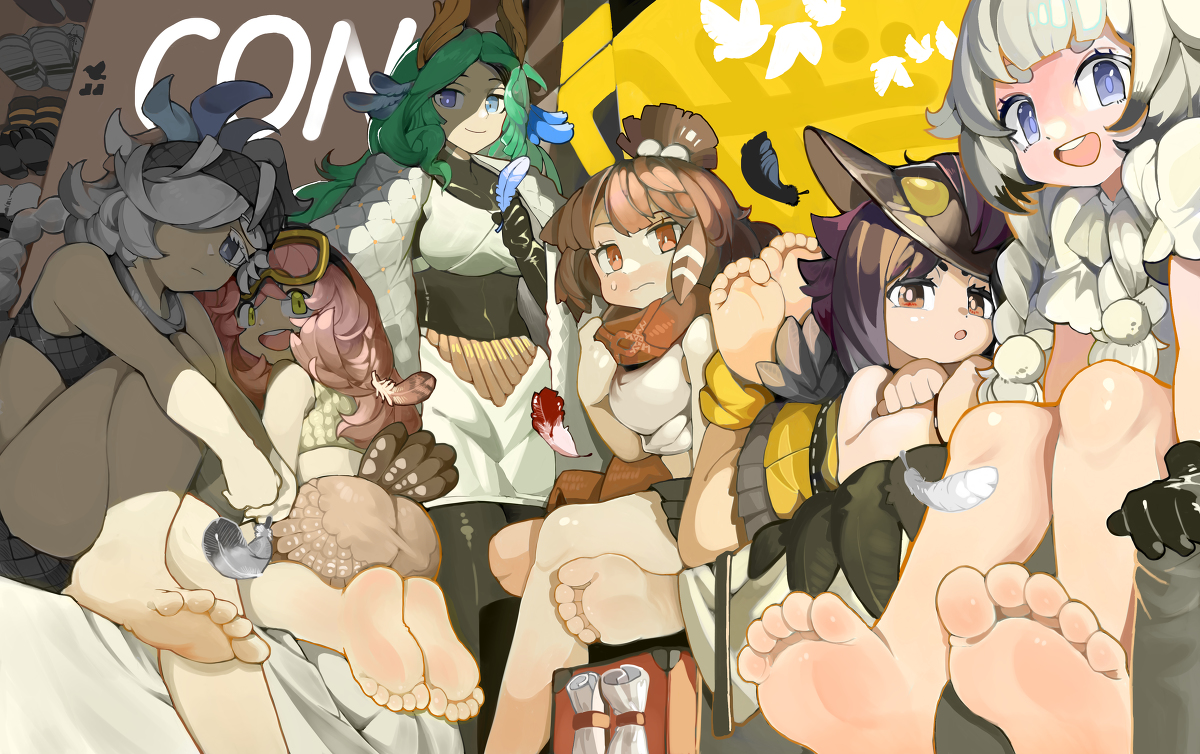 This is a pixiv picture whose title is 信使们的休息室.