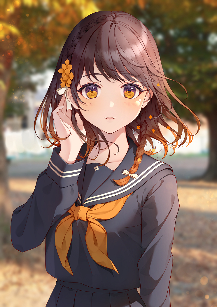 This is a pixiv picture whose title is 金木犀.