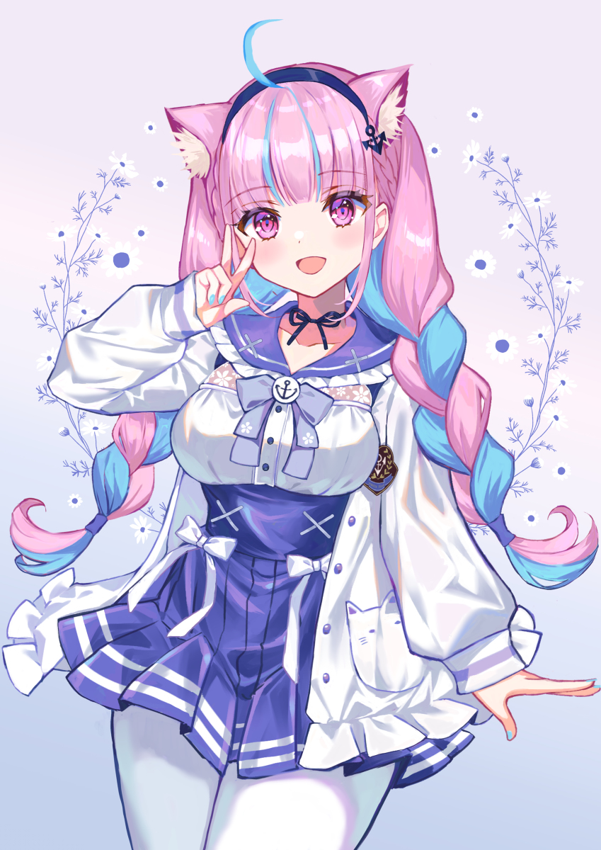 This is a pixiv picture whose title is 湊あくあ.
