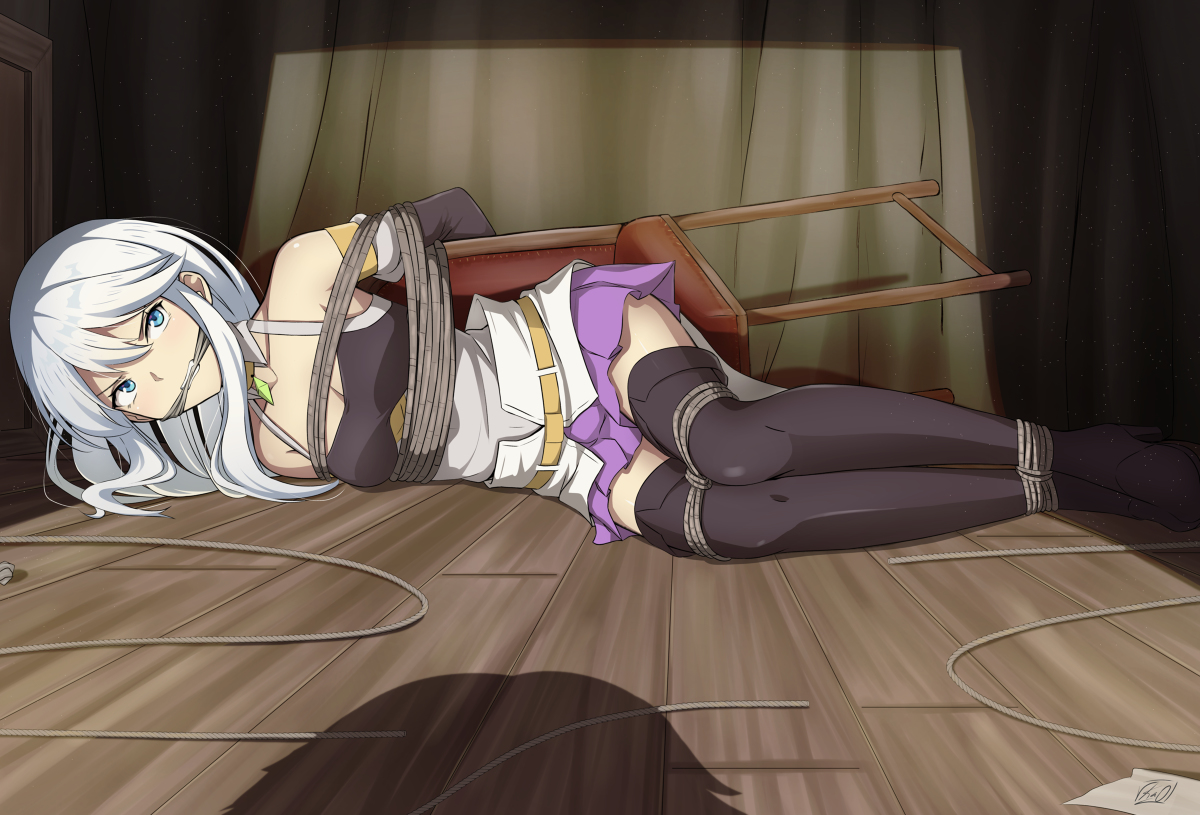 This is a pixiv picture whose title is Alice Claudia Tied up.