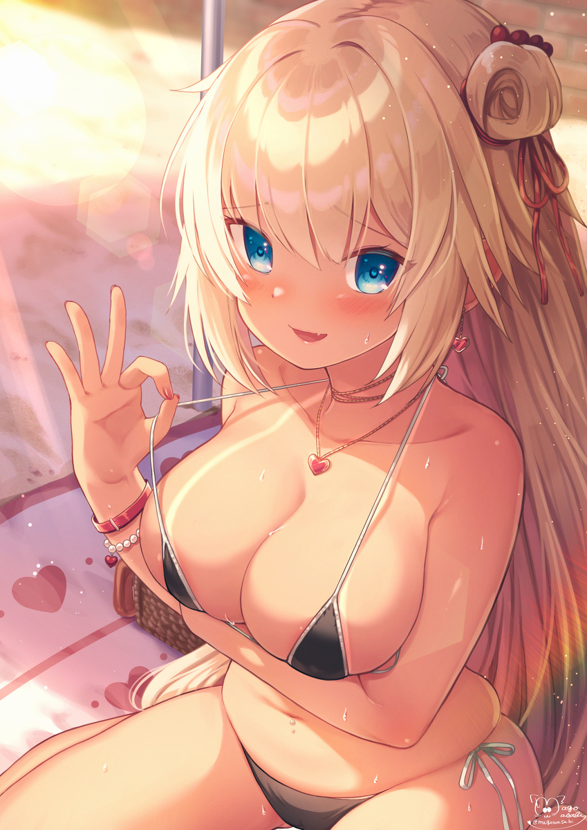 This is a pixiv picture whose title is 遅れてきた夏っちゃまさん.