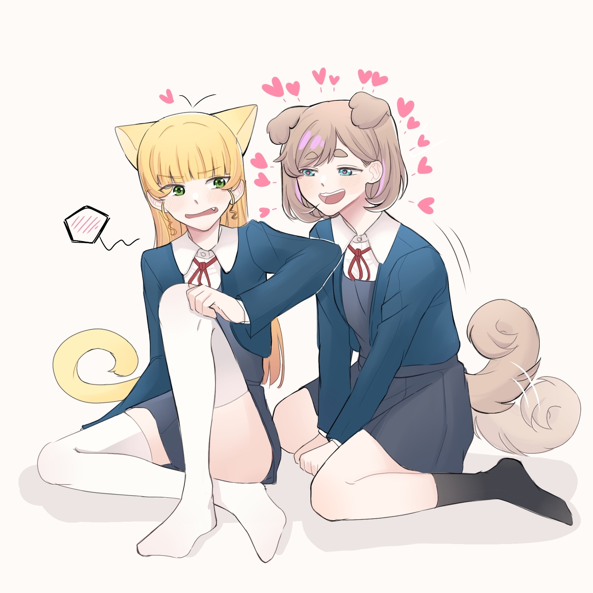This is a pixiv picture whose title is ฅ^• ɪ •^ฅ♡U^ｪ^U.
