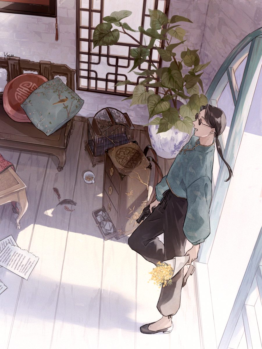 This is a pixiv picture whose title is 繋がらない部屋１.