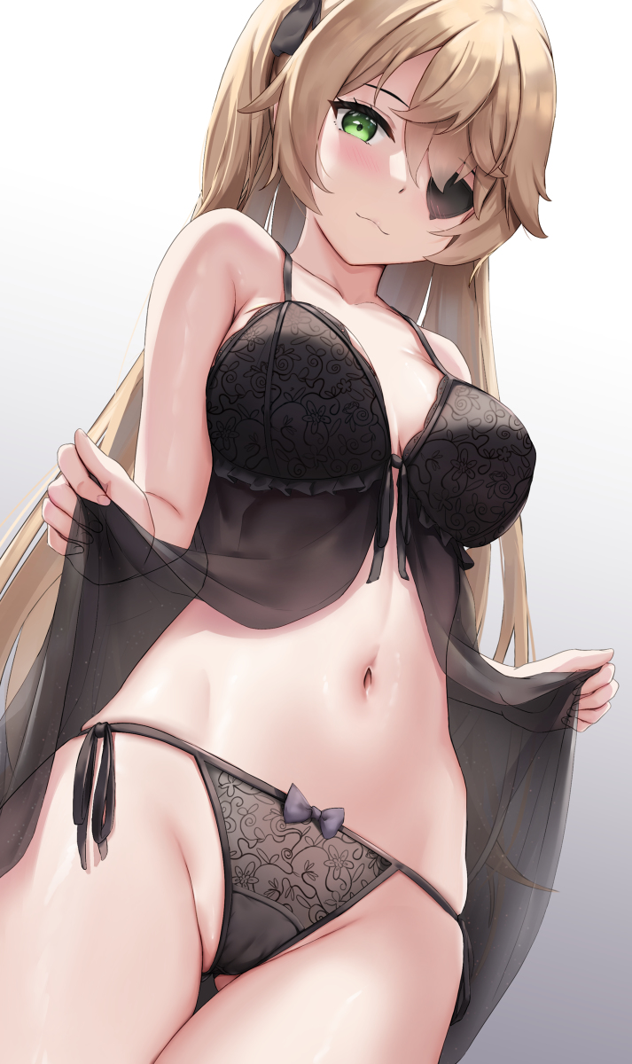 This is a pixiv picture whose title is Ready For Bed? (Fischl).
