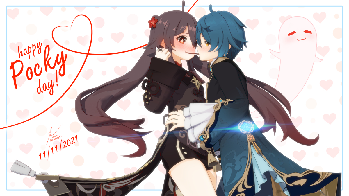 This is a pixiv picture whose title is Happy Pocky Day!.