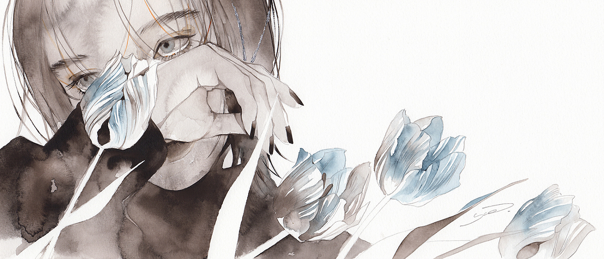This is a pixiv picture whose title is 寒月（かんげつ）.